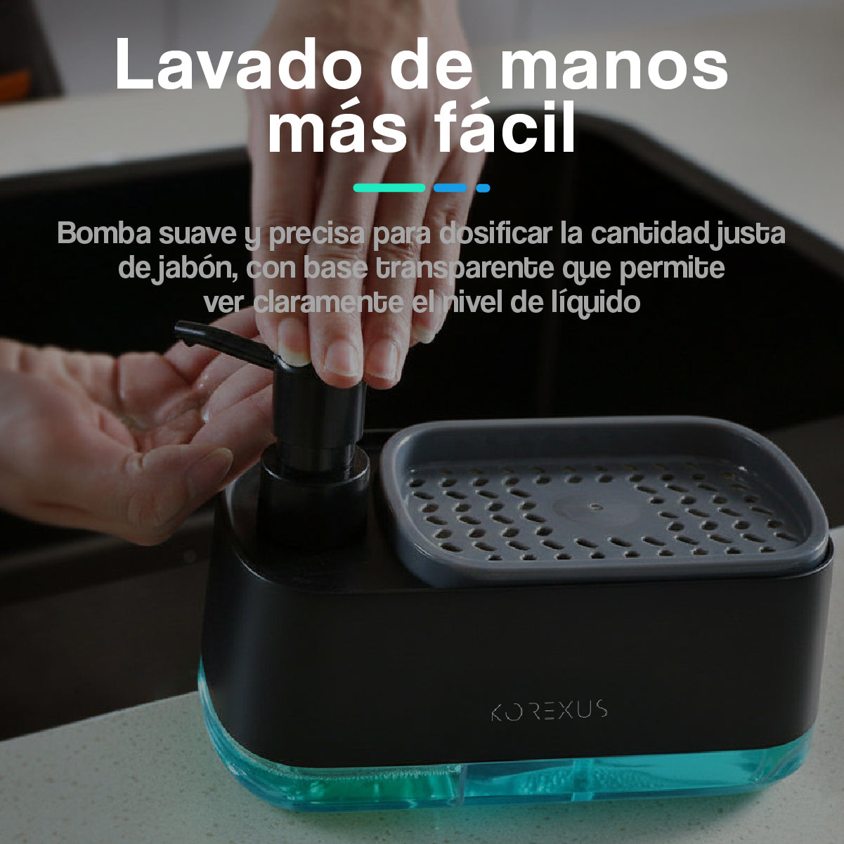 Dispensador de Jabón y Detergente 2 en 1