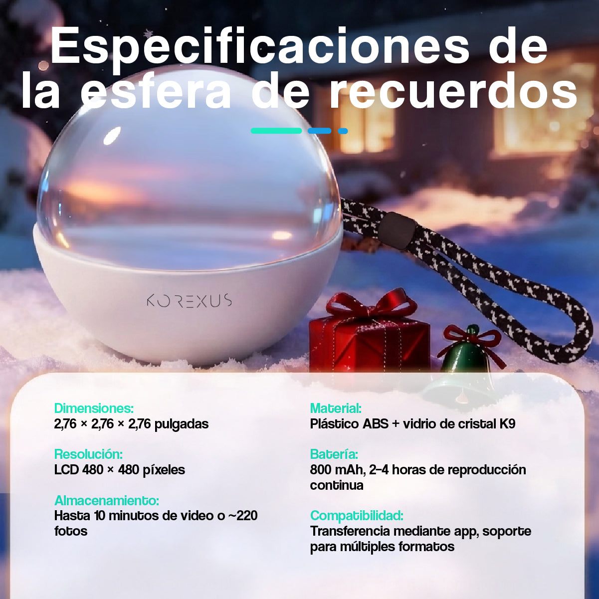 Bola Portarretrato Digital Premium WiFi