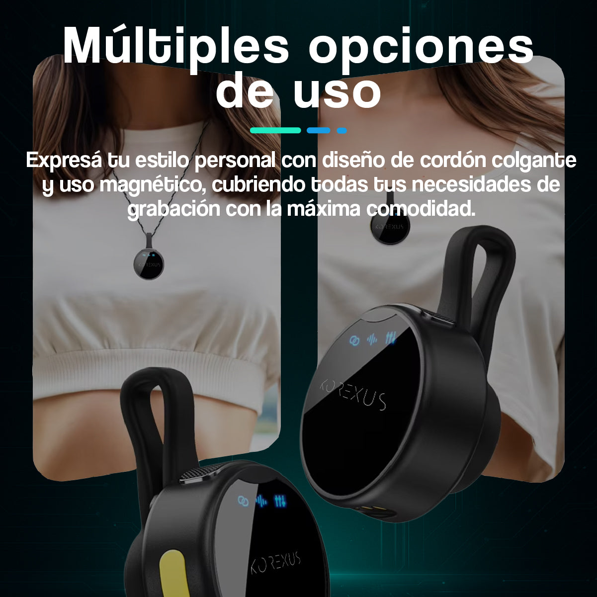 Kit Dual de Micrófonos Inalámbricos para Celular y Cámara