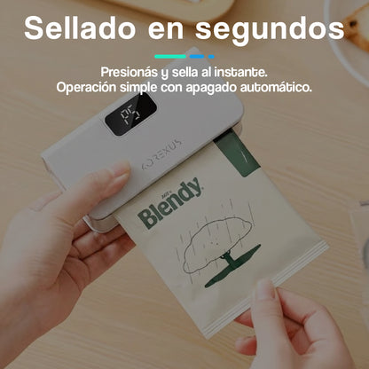 Selladora de Bolsas Portátil Recargable