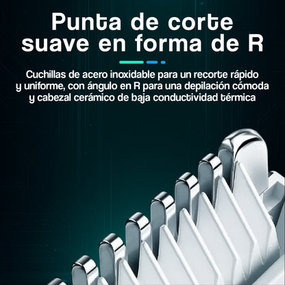 Afeitadora Corporal con Aspirador Recargable