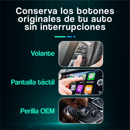 Adaptador Inalámbrico CarPlay y Android Auto Premium Pro