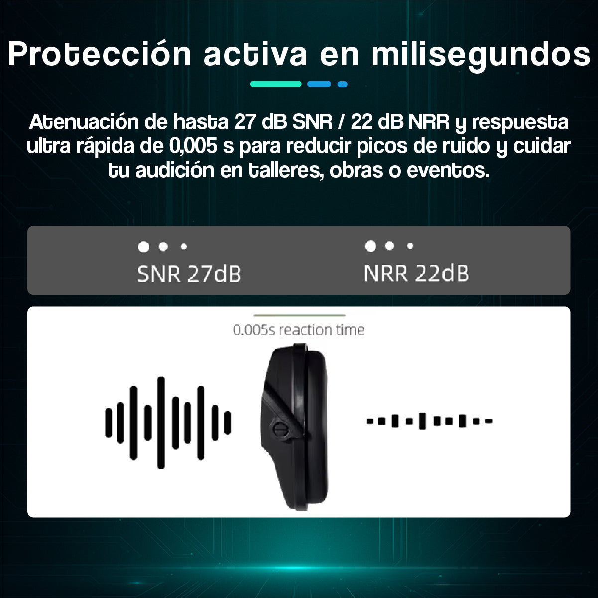 Auriculares Protectores Auditivos Bluetooth Aegis Pro Shield