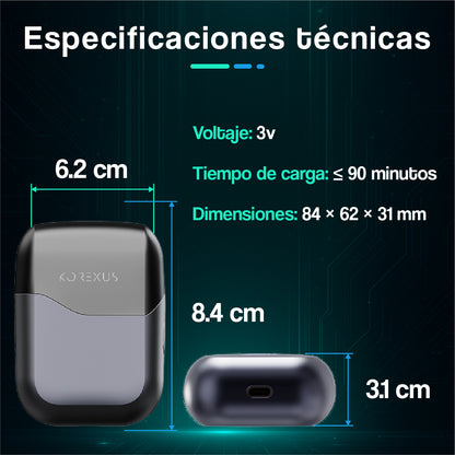 Mini Afeitadora Eléctrica Recargable Portátil