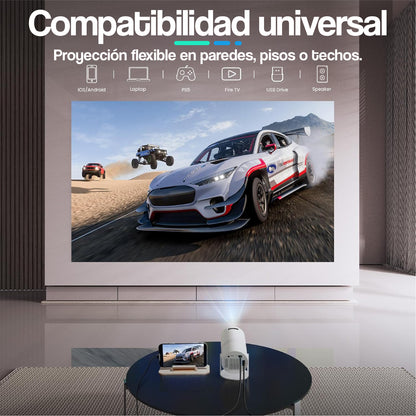 Proyector Premium Portátil 4K Smart WiFi 6 180°