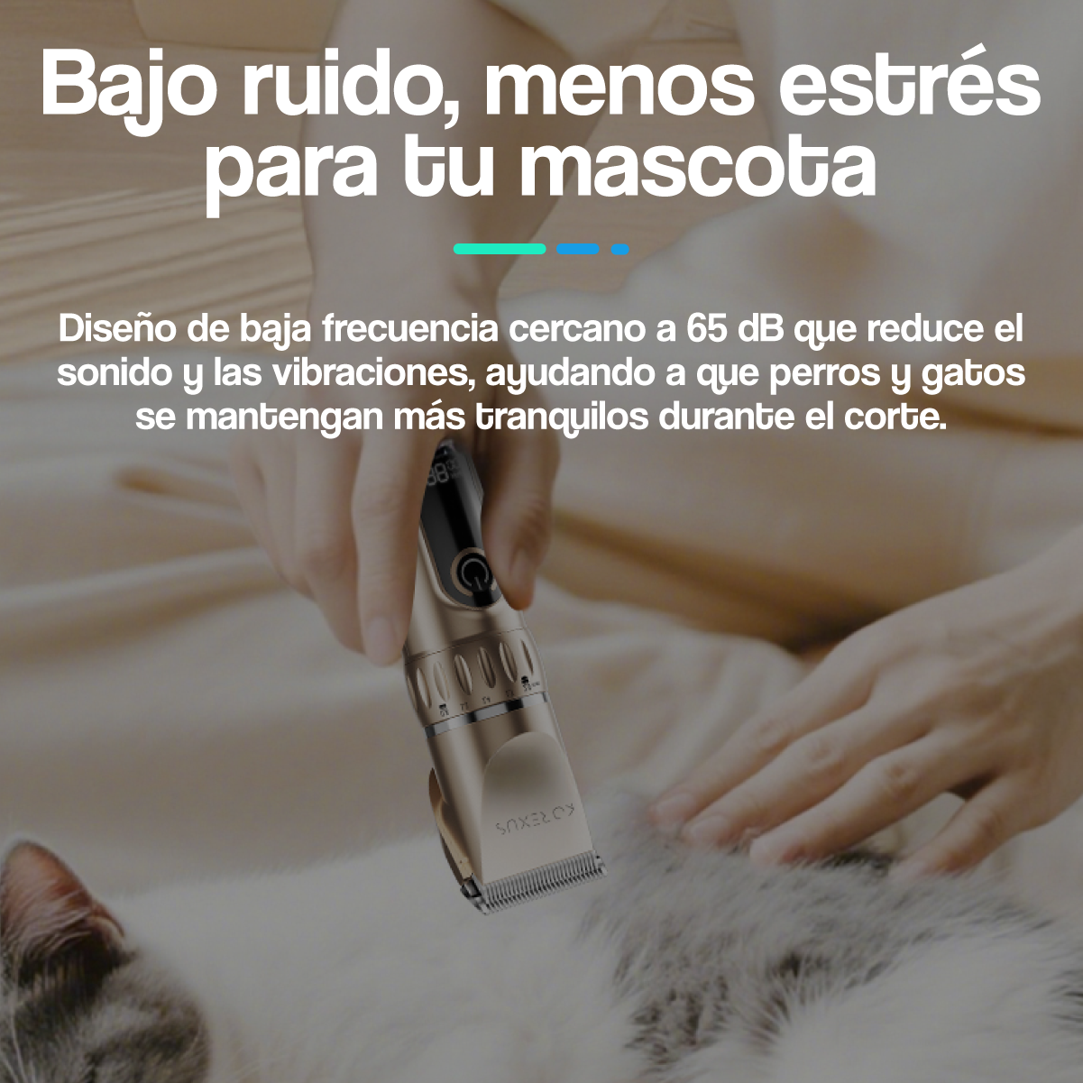 Máquina Premium para Cortar Pelo de Mascotas