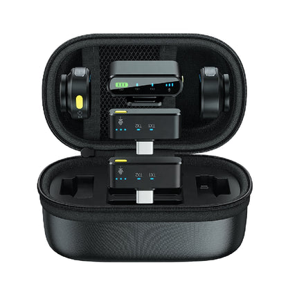 Kit Dual de Micrófonos Inalámbricos para Celular y Cámara