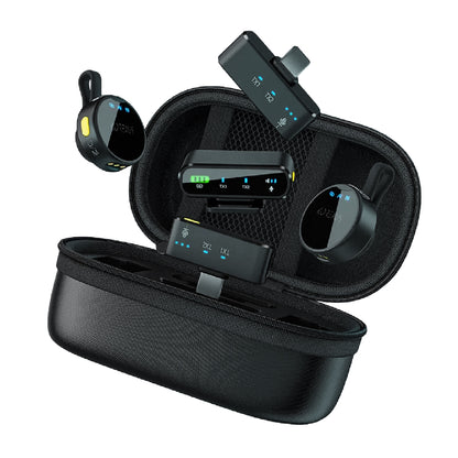 Kit Dual de Micrófonos Inalámbricos para Celular y Cámara