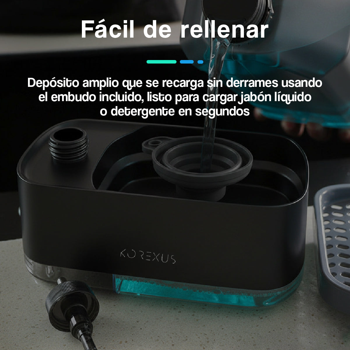 Dispensador de Jabón y Detergente 2 en 1