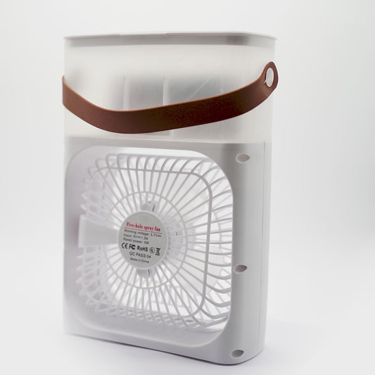 Mini Ventilador Portátil con Humidificador 2 en 1